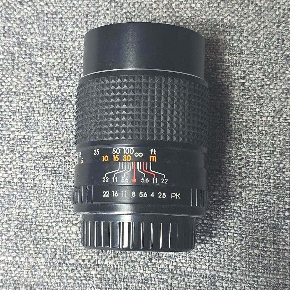 SEARS Multicoated 1:2.8 F=135mm Auto Zoom Lens 960114 W/ Lens Caps Case Vintage
